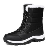 Women's High-Top Cotton Boots for Hiking and Snow