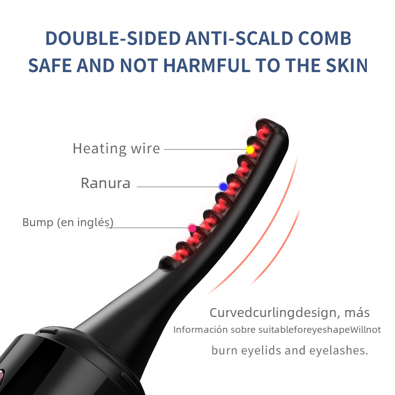 Digital Electric Eyelash Curler with Rechargeable Feature