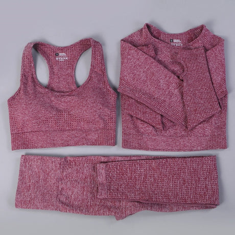 2/3PCS Seamless Women Workout Sportswear - Atlantic Shopping Mall