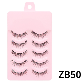 5 Pairs Full Strip Eyelashes for Natural Makeup (One Box)