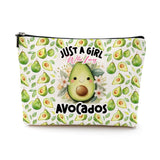 Avocado Cosmetic Bag Funny Avocado Gifts Avocado Stuff Merch Makeup Bag Mothers Day Graduation Christmas Birthday Friendship Appreciate Gifts for Women Friends Avocado Lovers Mom Sister Daughter Wife