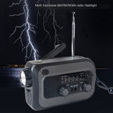 Hand-Crank Emergency Radio with Solar Charging for Camping
