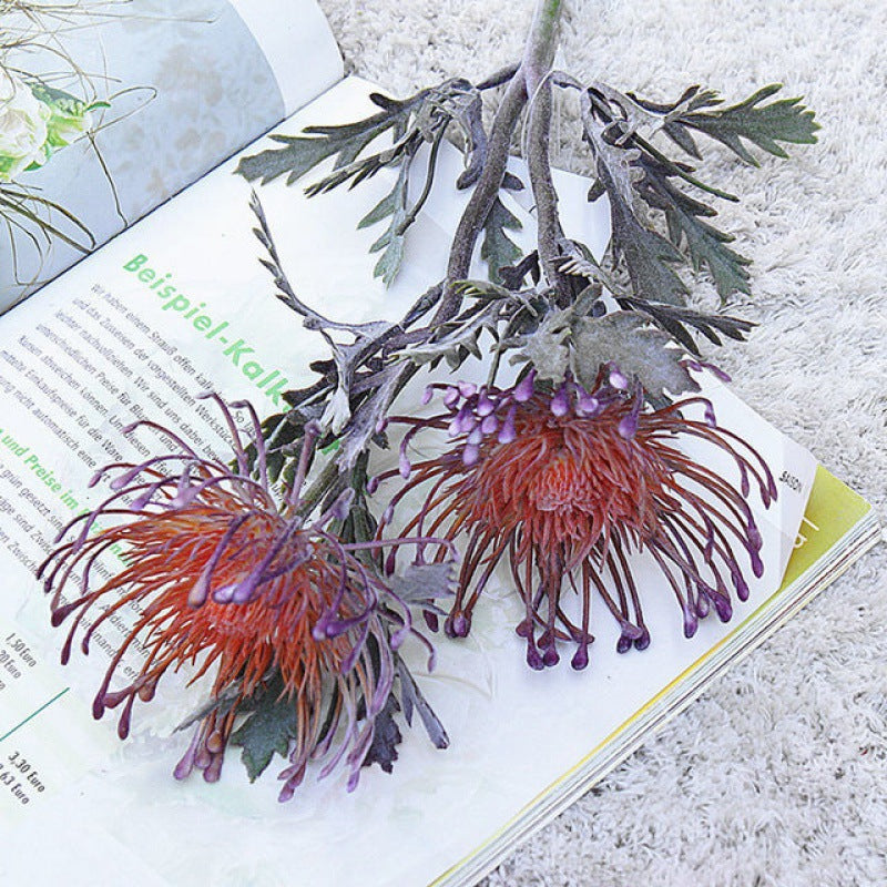 Artificial Flowers with 2 Heads for Home Decoration