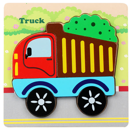 3D Wooden Puzzle Educational Toy for Kids (Wholesale)
