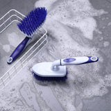 Large Long Handle Stiff Bristle Bathroom Cleaning Brush