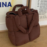 Zipper Cotton-padded Jacket Bag - Atlantic Shopping Mall