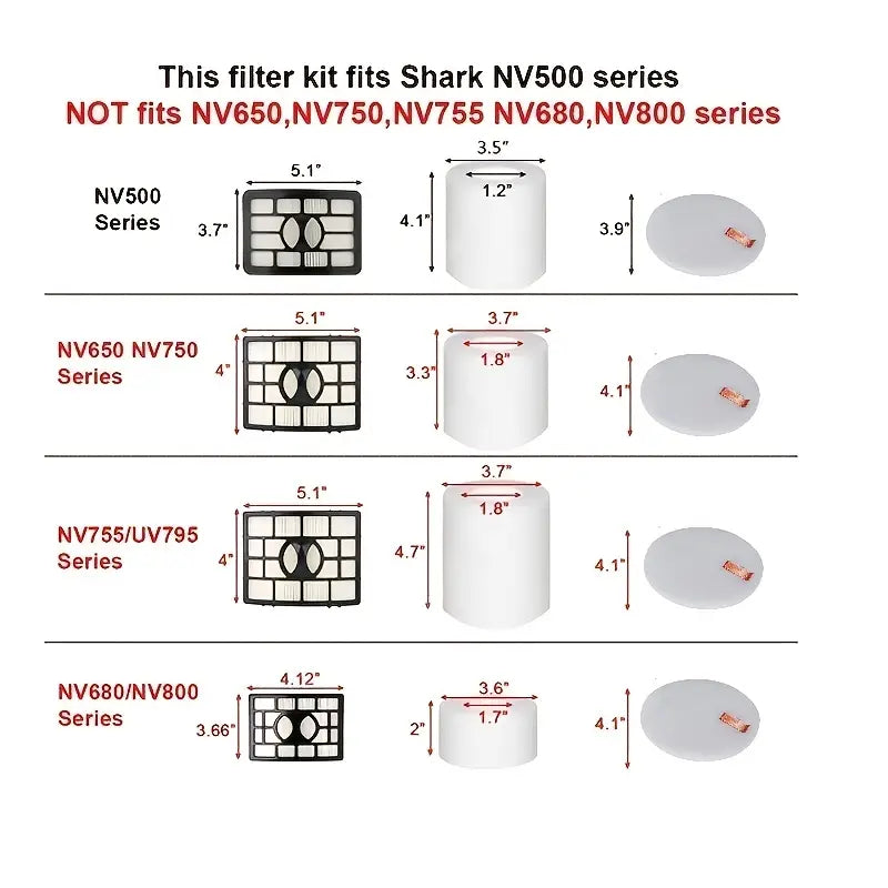 Shark NV500 UV560 Vacuum Cleaner Accessories Set