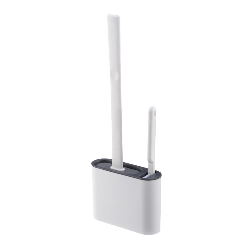 Wall-mounted Toilet Brush Set for Corner Cleaning