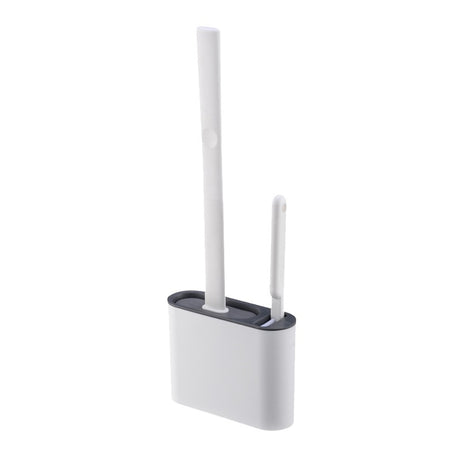 Wall-mounted Toilet Brush Set for Corner Cleaning