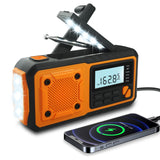 Victoper 2025 New Emergency Radio 4000mAh Power Bank Solar Hand Crank Radio AM/FM/WB/NOAA and Alert Portable Weather Radio Multifunctional SOS Alarm Survival Radio with Flashlight for Outdoor