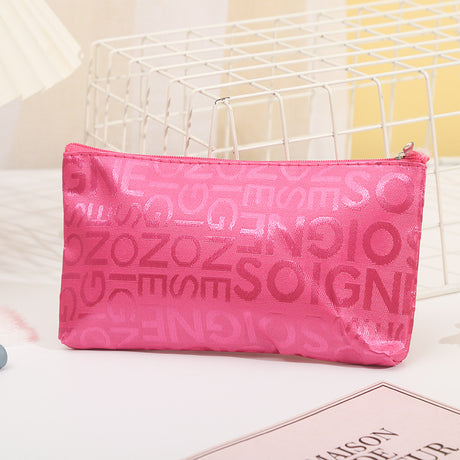 Cute Portable Letter Graphic Makeup Bag Organizer