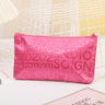 Cute Portable Letter Graphic Makeup Bag Organizer