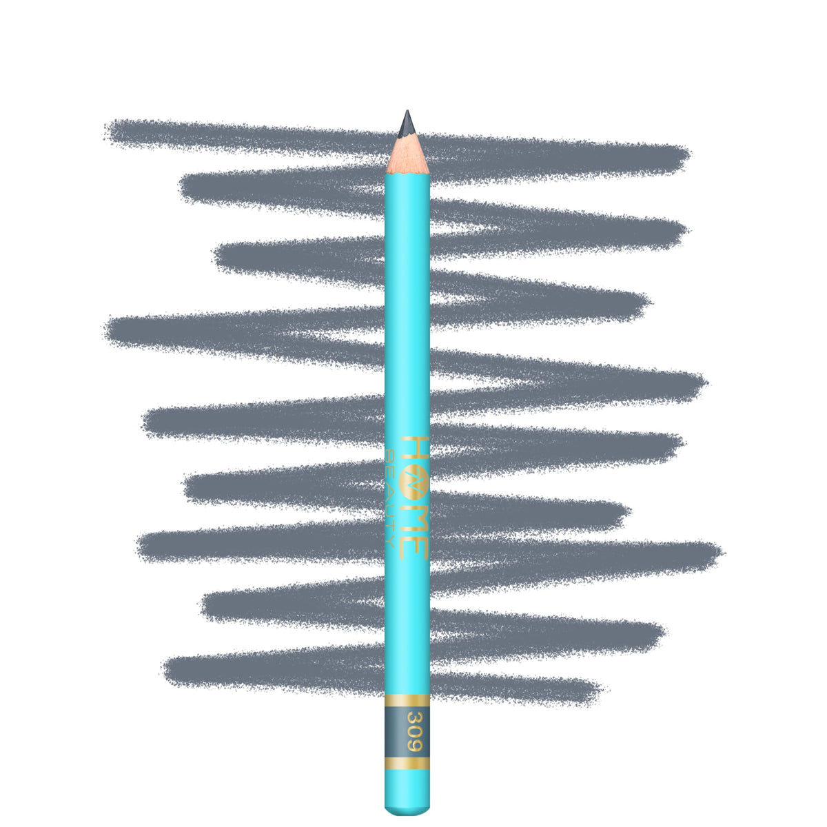 7V HOME BEAUTY Wooden Eyeliner Pencil Smooth texture Soft Dark Grey Makeup Pencil Eyeliner (#309 1 Count/Pack of 1)