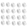 WELANGBN Cable Clip Acrylic Adhesive Charger Cord Holder Wire Organizer for Desk Wall Car Nightstand and Office Cable Management Small 20 PCS (White)