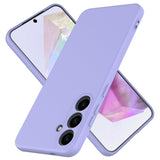 HAII Slim Liquid Silicone Case for Samsung Galaxy A35 5Gwith Scratch-Resistant Microfiber Lining Shockproof Soft Silicone Protective Case for Samsung Galaxy A35 5G (Purple)
