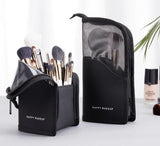 Makeup Brush Organizer Bag - Portable Handheld Pouch
