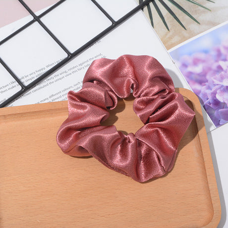 Solid Color Crystal Satin Hair Accessories for Women