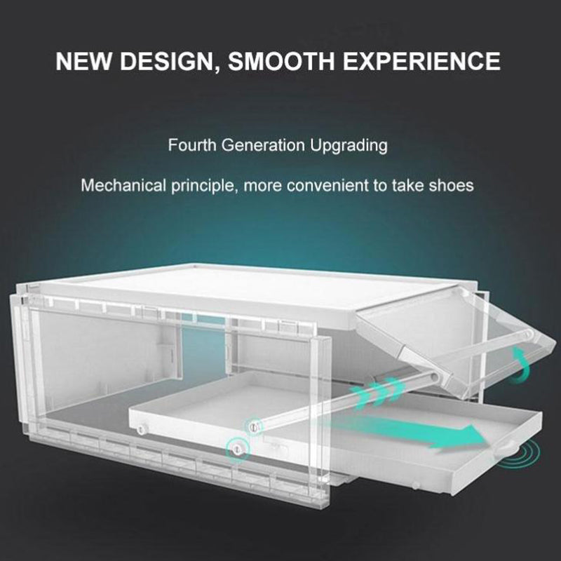 "Sliding Shoe Storage Box - Organizer for Footwear"