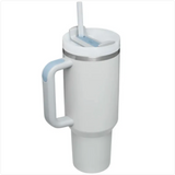High-Capacity Stainless Steel Car Straw Cup - Portable Design