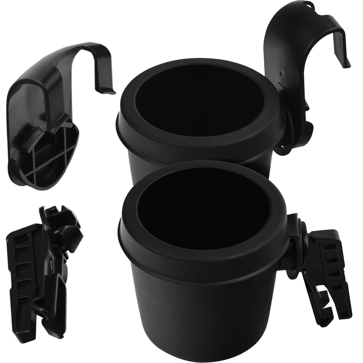 Mission Automotive Car Seat Cup Holders - Cup Holder for Kids Car Seat - Easy Hook & Clip Attachment - Carseat Cup Holder & Britax ClickTight and Non-ClickTight Convertible Car Seats - Pack of 2