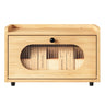 TQVAI Bread Box for Kitchen Countertop Stacking Wooden Bread Storage Container Kitchen Countertop Organizer Homemade Bread Loaf Keeper Bin Original