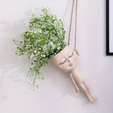 Hanging Planter with Face for Indoor Plants (1pc)