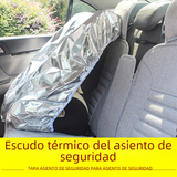 Car Interior Child Safety Seat Cover with Sunshade Shield