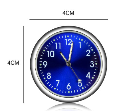 Car Adhesive Clock, Minimalist Dial, Quartz Timepiece