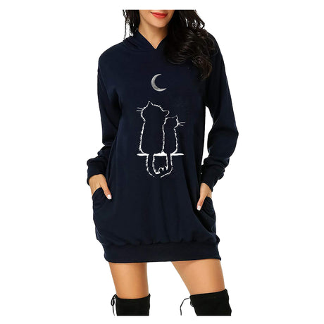 Loose Hooded Sweater Jacket for Women - Spring & Autumn