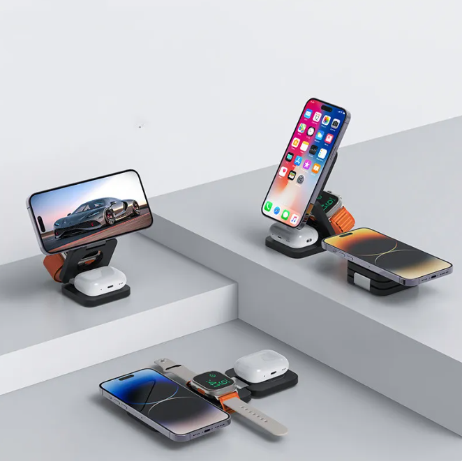 3-in-1 Foldable Wireless Charging Stand