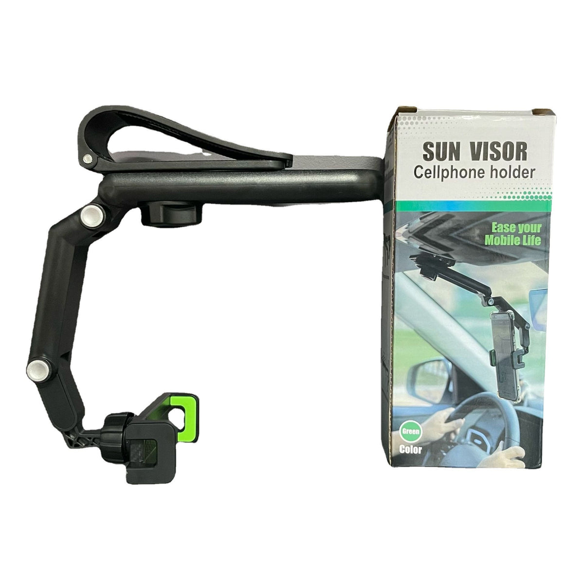 360 Adjustable Car Sunshade Clip Phone Holder