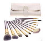 Persian Makeup Brush Set - 12/18/24 Pieces, Champagne Handles