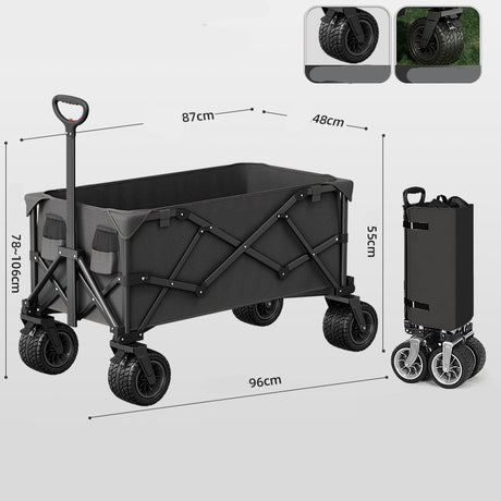 Foldable Camping Cart - Heavy Duty Outdoor Wagon