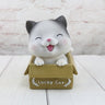 Cute Cat Resin Piggy Bank for Kids' Home Decor