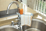 Sink Drainage Storage Rack with Sponge Organizer