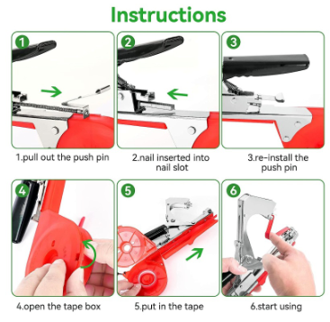 Plant Tying Machine for Grapes & Tomatoes