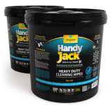 Wipex Handy Jack Heavy Duty Wipes Dual Texture Cleaning Cloth Use on Hands Equipment Tools Garden Automotive Sneakers - Easily Removes Paint Adhesives Oil Grease & Dirt Economy Pale Size