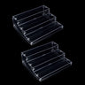 evron 2 Pack Pantry Organization and Storage Clear Plastics Spice Rack Organizer for Cabinet & Countertop (ASSEMBLY REQUIRED) 3 Tier Organizer Versatile Tierd Shelf Organizer 10.5"