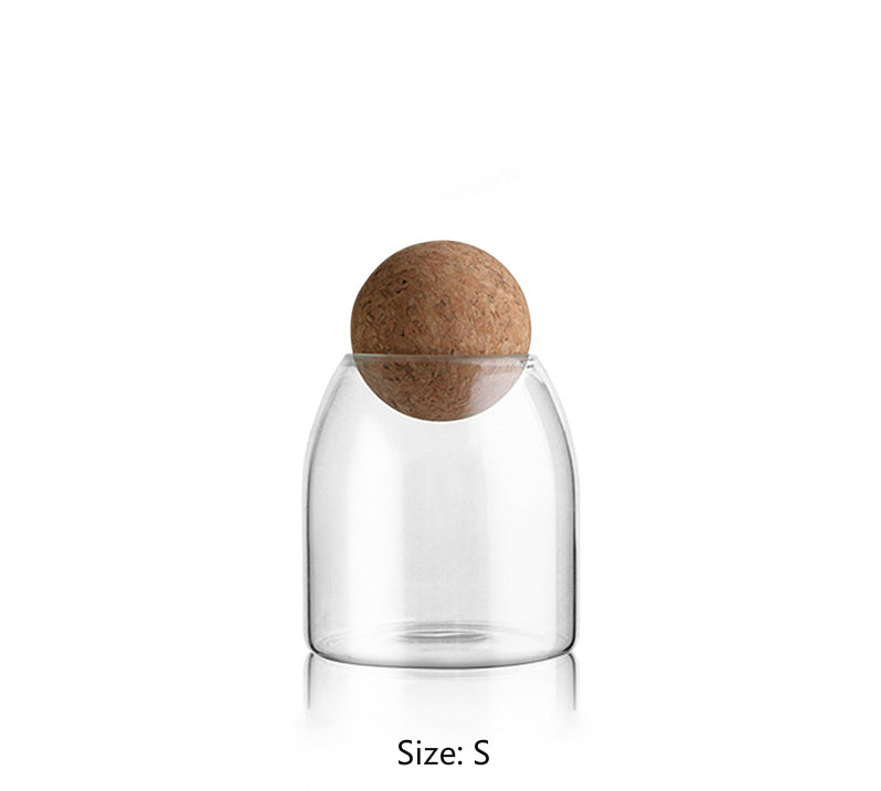 Transparent Glass Sealed Jar for Kitchen Storage