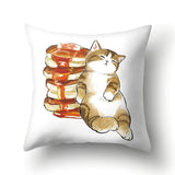 Funny Cat Pillowcases (17.32x17.32in) for Home Decor