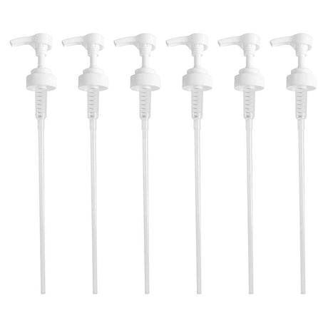 Universal Gallon Shampoo Pump Dispenser by Geti Beauty | 128oz Liquid – Detergent Jugs | Conditioner Hand Sanitizer Massage Oil Creams Pet Shampoo | 4cc Output (6-Pack)