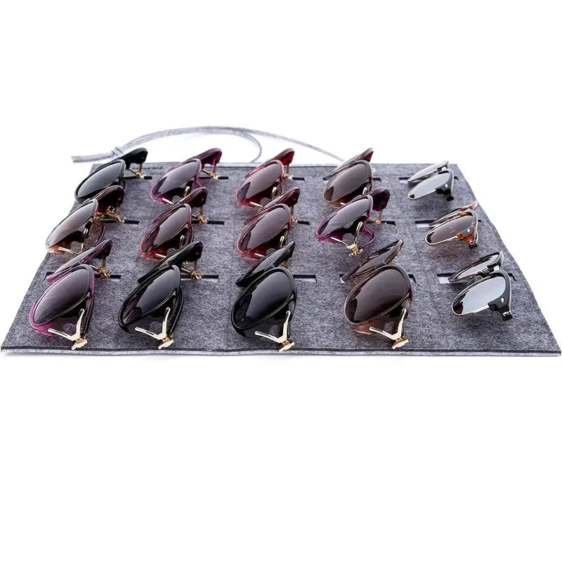 Wall Mounted Felt Sunglasses Storage Organizer (1pc)