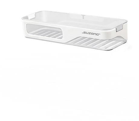 Wall-Mounted Bathroom Storage Rack Without Drilling
