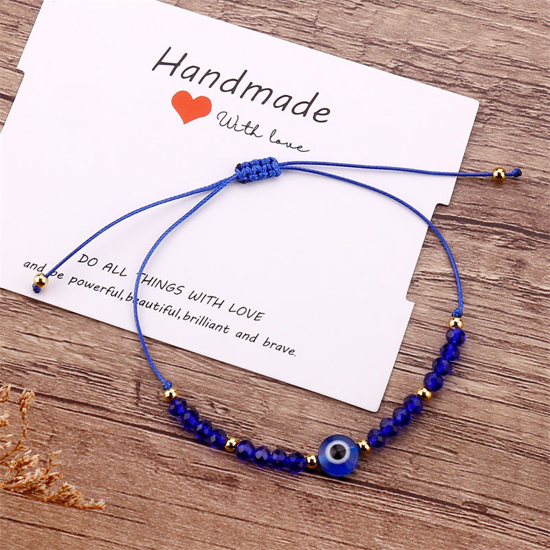 Beaded Adjustable Knitting Bracelet Craft Accessory