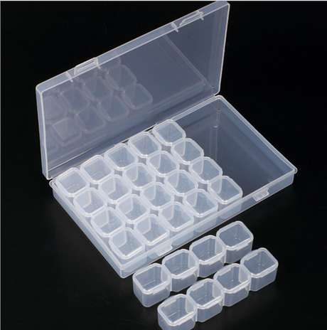 28-Compartment Jewelry and Storage Organizer Box