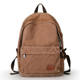 Outdoor Canvas USB Charging Anti-Theft Backpack
