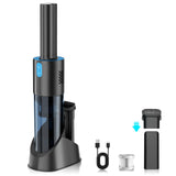 Handheld Vacuum Cordless Car Vacuum Cleaner Portable 10000Pa Suction 25Mins Runtime Lightweight 1.3LBs USB Charging Mini Hand Vacuum Rechargeable with Storage Stand for Car Home Pet Hair H8