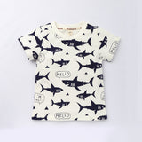 Children's Cartoon Pure Cotton Short Sleeve T-Shirt
