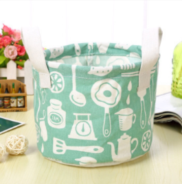 Cosmetic and Snack Storage Bins with Flamingo Design
