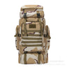 80L Camouflage Outdoor Backpack for Hiking and Camping